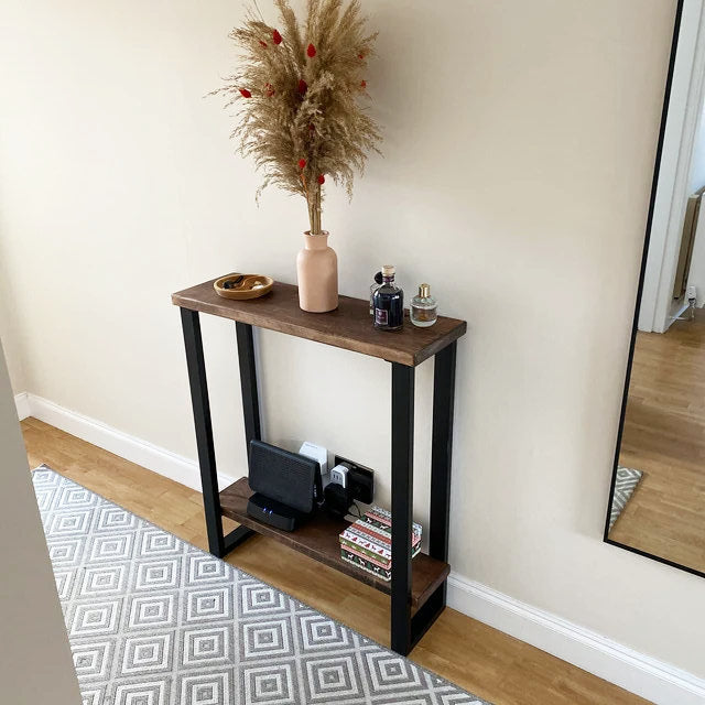 Console Table with Shelf 22.5cm Depth | 84cm High