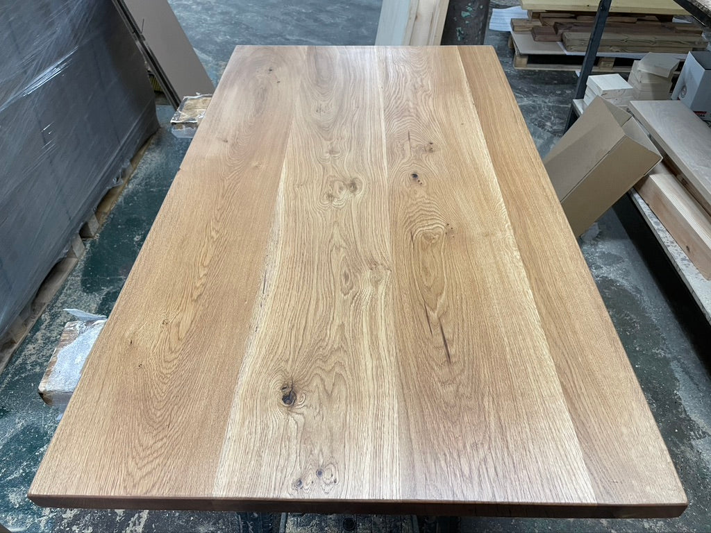 Solid Oak Dining Table and Benches