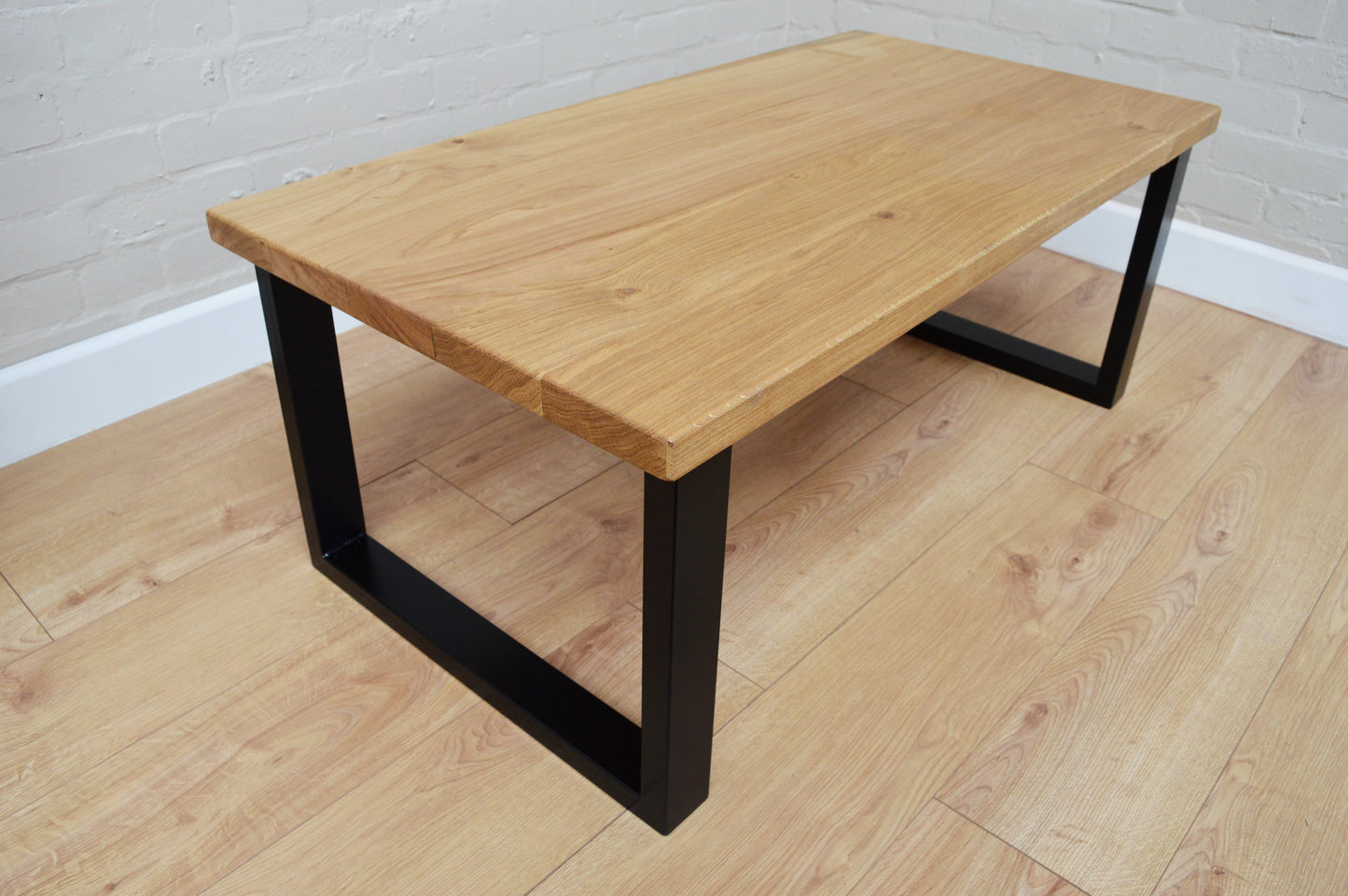 Solid Oak Coffee Table - Industrial style