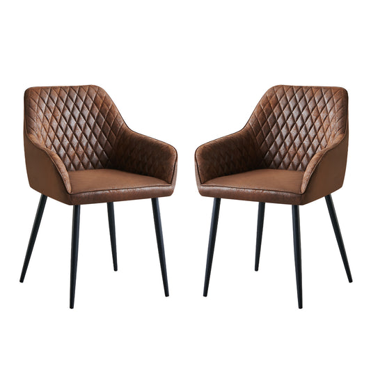Baxter Dining Chair Faux Suede | Set of Two