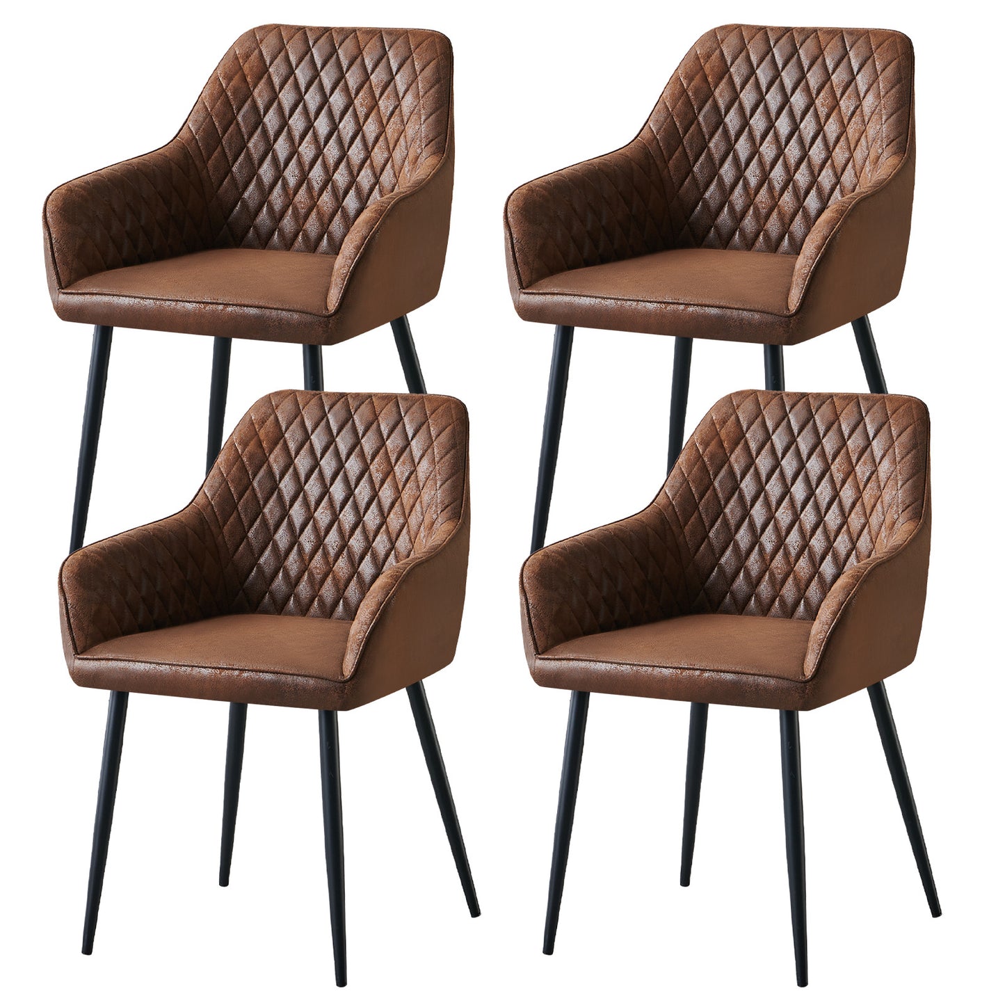 Baxter Dining Chair Faux Suede | Set of Two