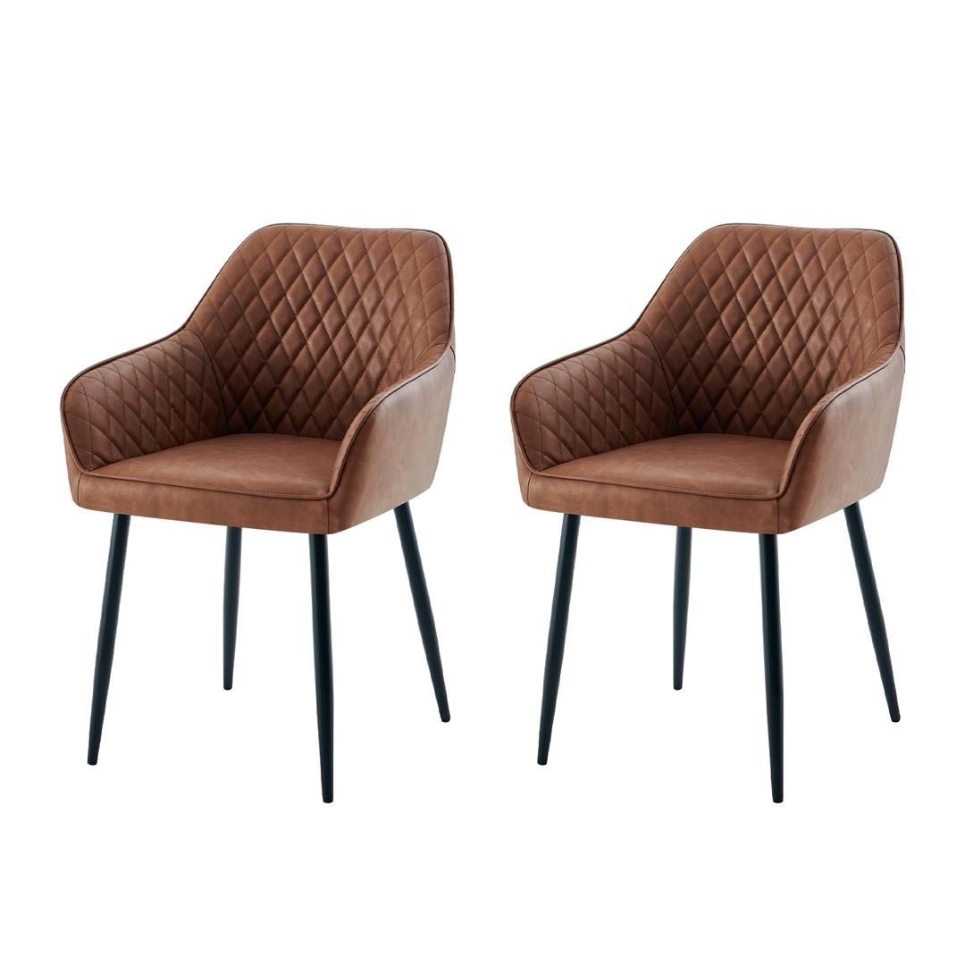 Baxter Dining Chair Leather | Set of Two