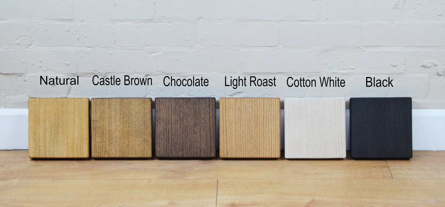 Industrial Solid Oak Dining Table | Chunky X-Frame Legs