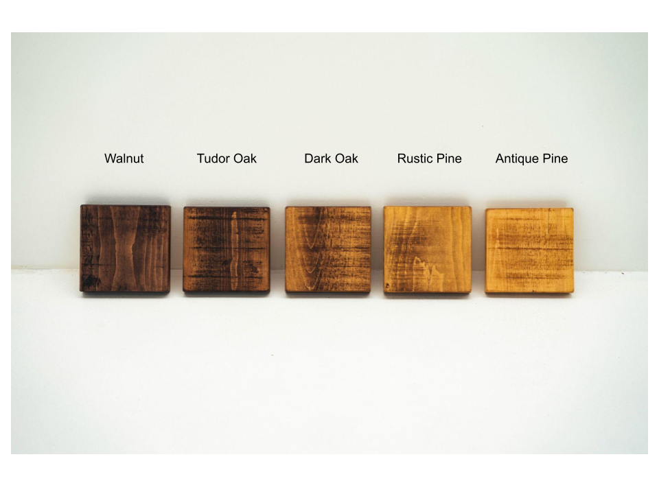 Wax wood samples 5 samples Rust and Oak
