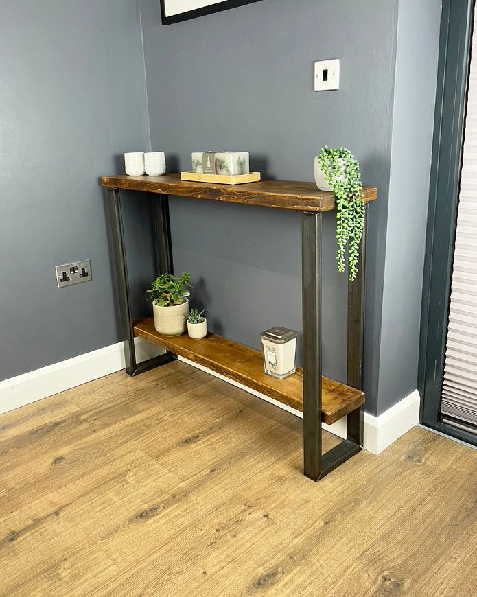 Console Table with Shelf 22.5cm Depth | 84cm High