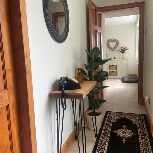 Rustic Console Table | 30cm Deep Handcrafted Side Table