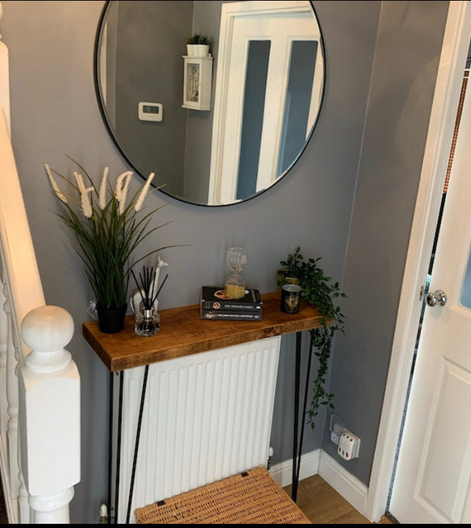 Rustic Hairpin Console Table | 22.5cm Depth