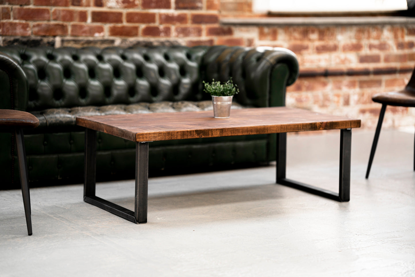 Industrial Coffee Table Square frame Leg