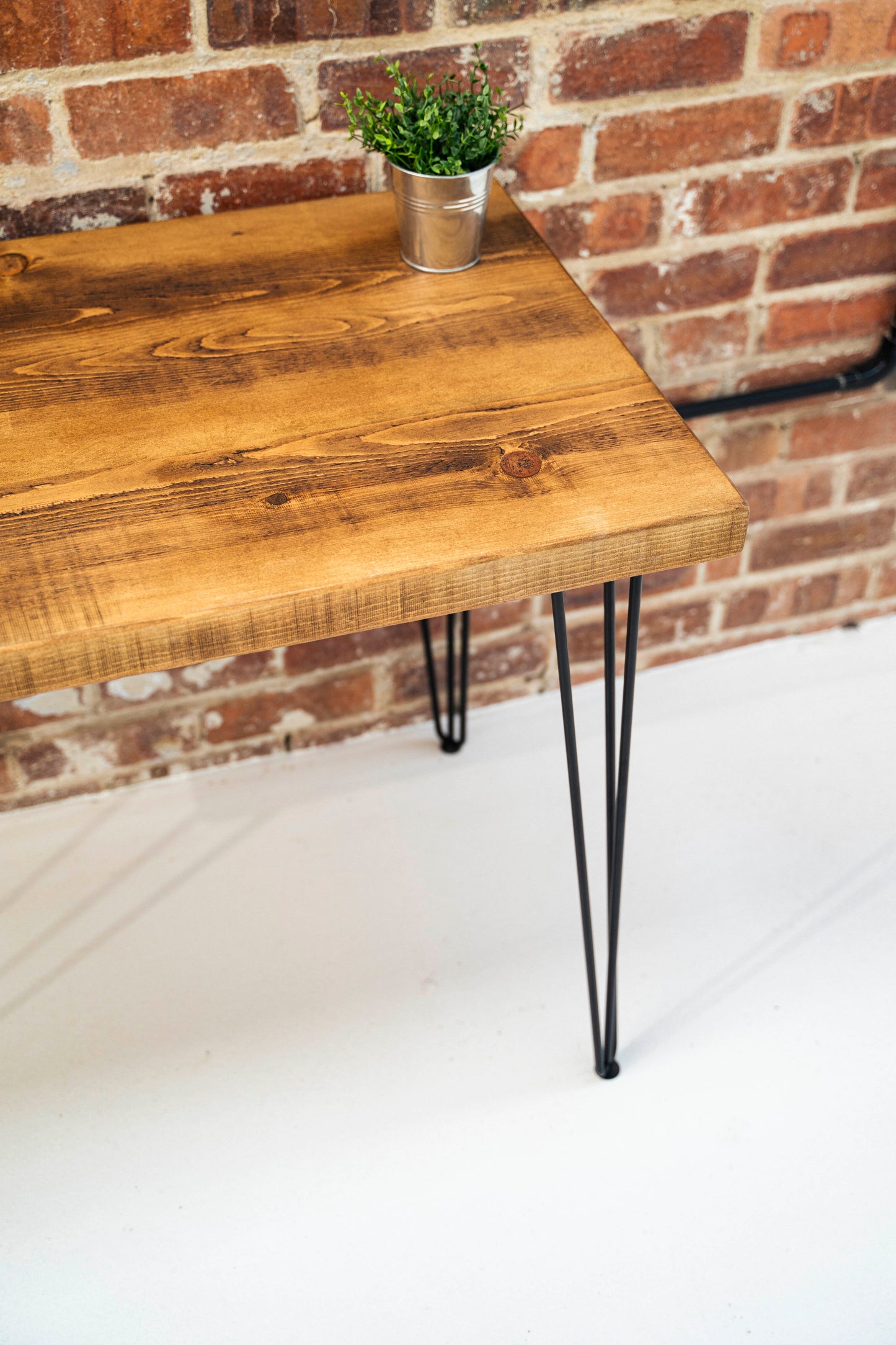 Minimalist Chunky Rustic Hairpin Desk
