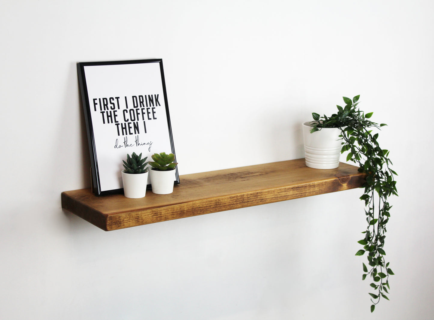 Wooden Floating Wall Shelves | 22.5cm depth