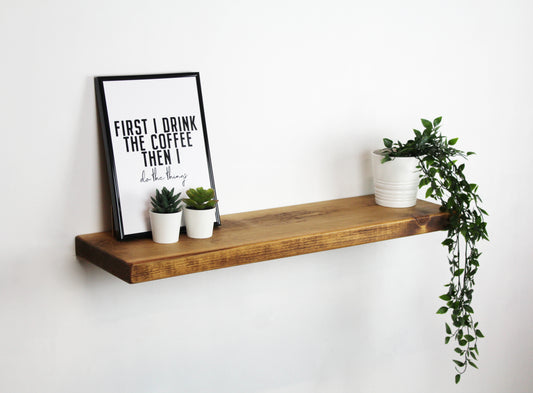 Wooden Floating Wall Shelves | 22.5cm depth