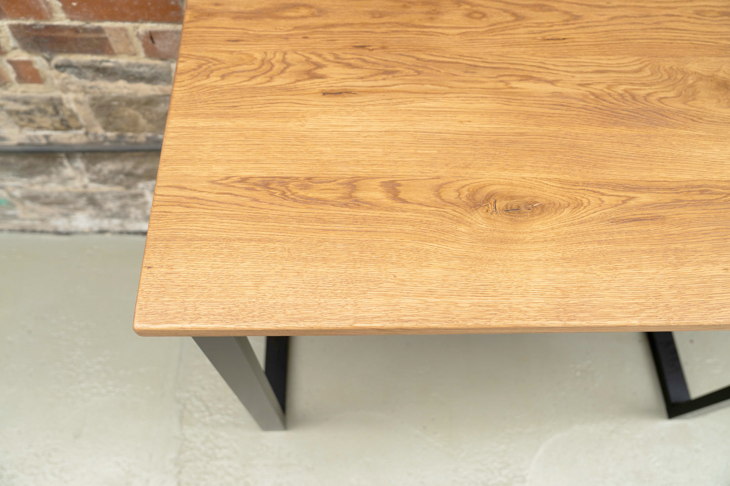 Industrial Solid Oak Breakfast Bar