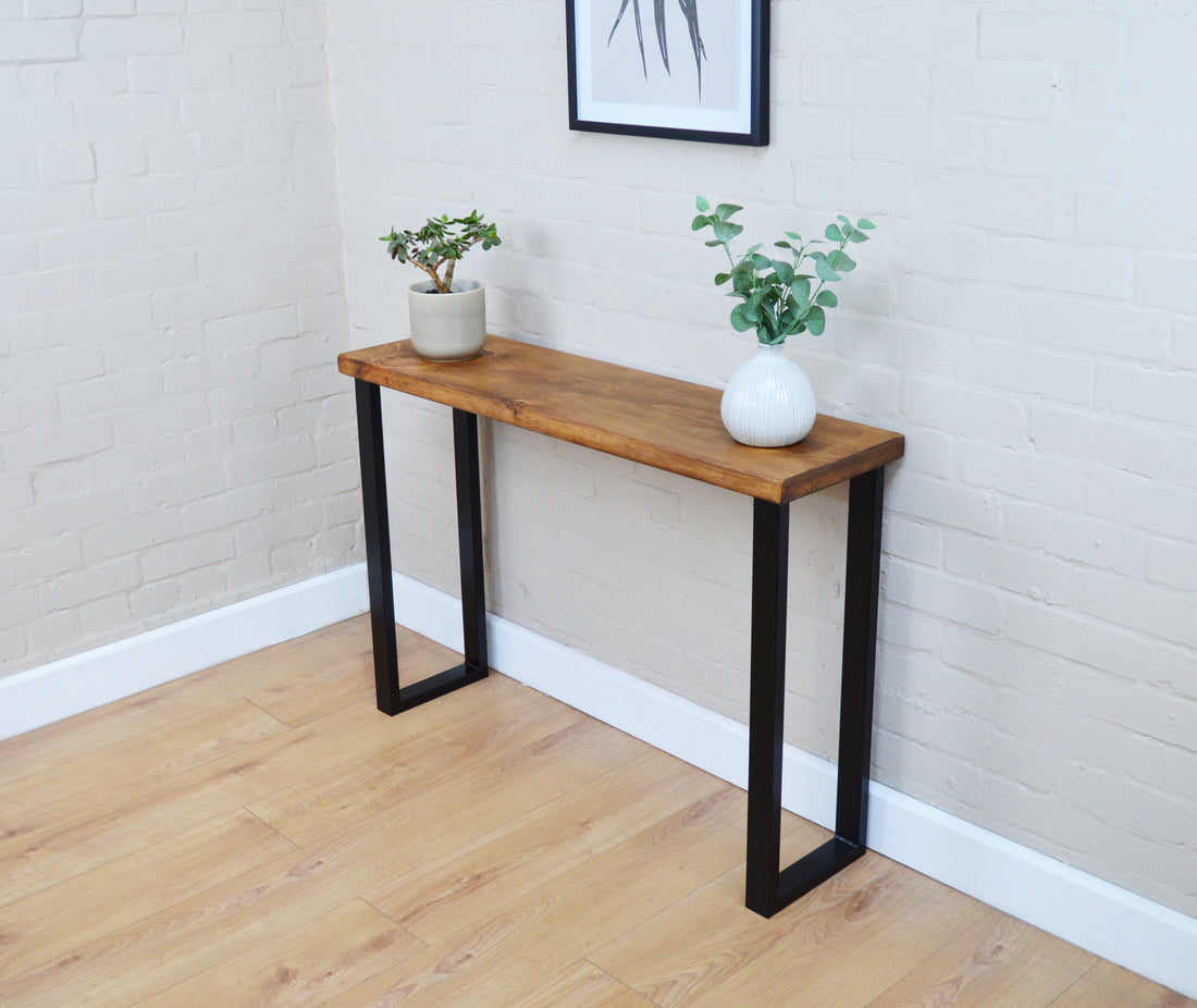 Console table | 30cm Depth – Rust and Oak