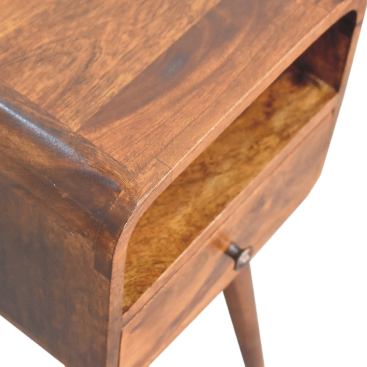 Chestnut small Sofa / Bedside Table