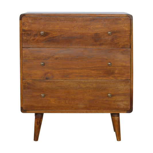 Nordic Chestnut Chest and Drawers