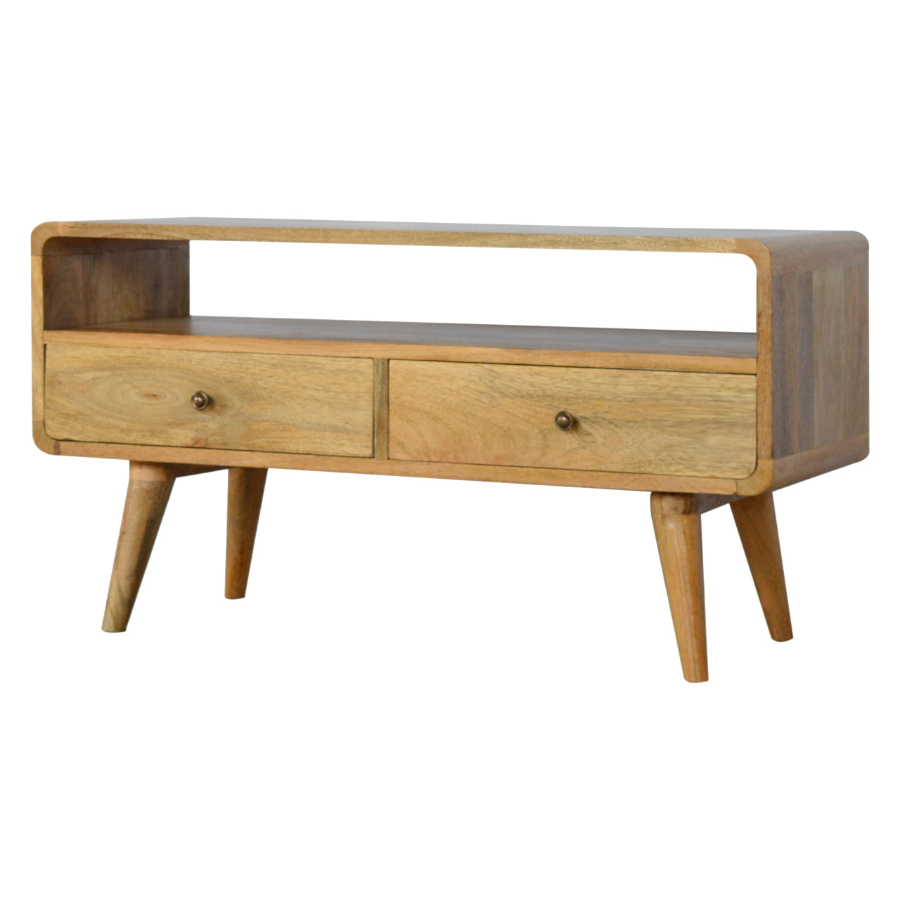 Nordic Media Unit in Oak-ish finish