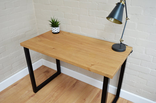 Industrial Solid Oak Desk