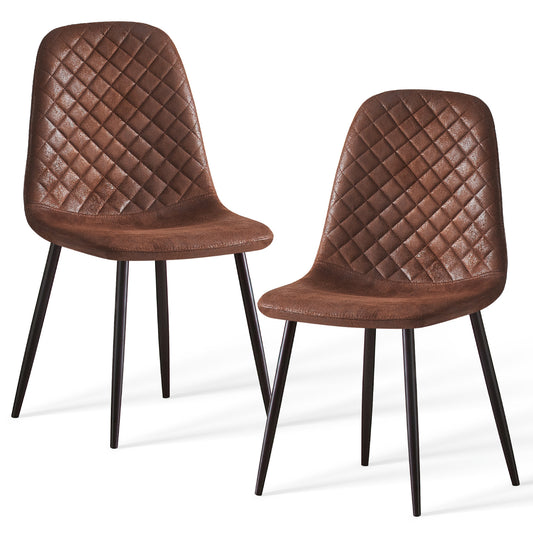 Hunton Dining Chair Brown | Set of Two