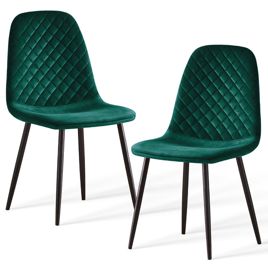 Hunton dining Chair Green | Set of Two