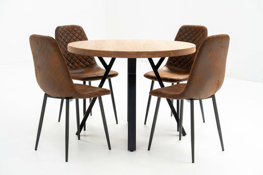 Round Solid Ash Dining Table