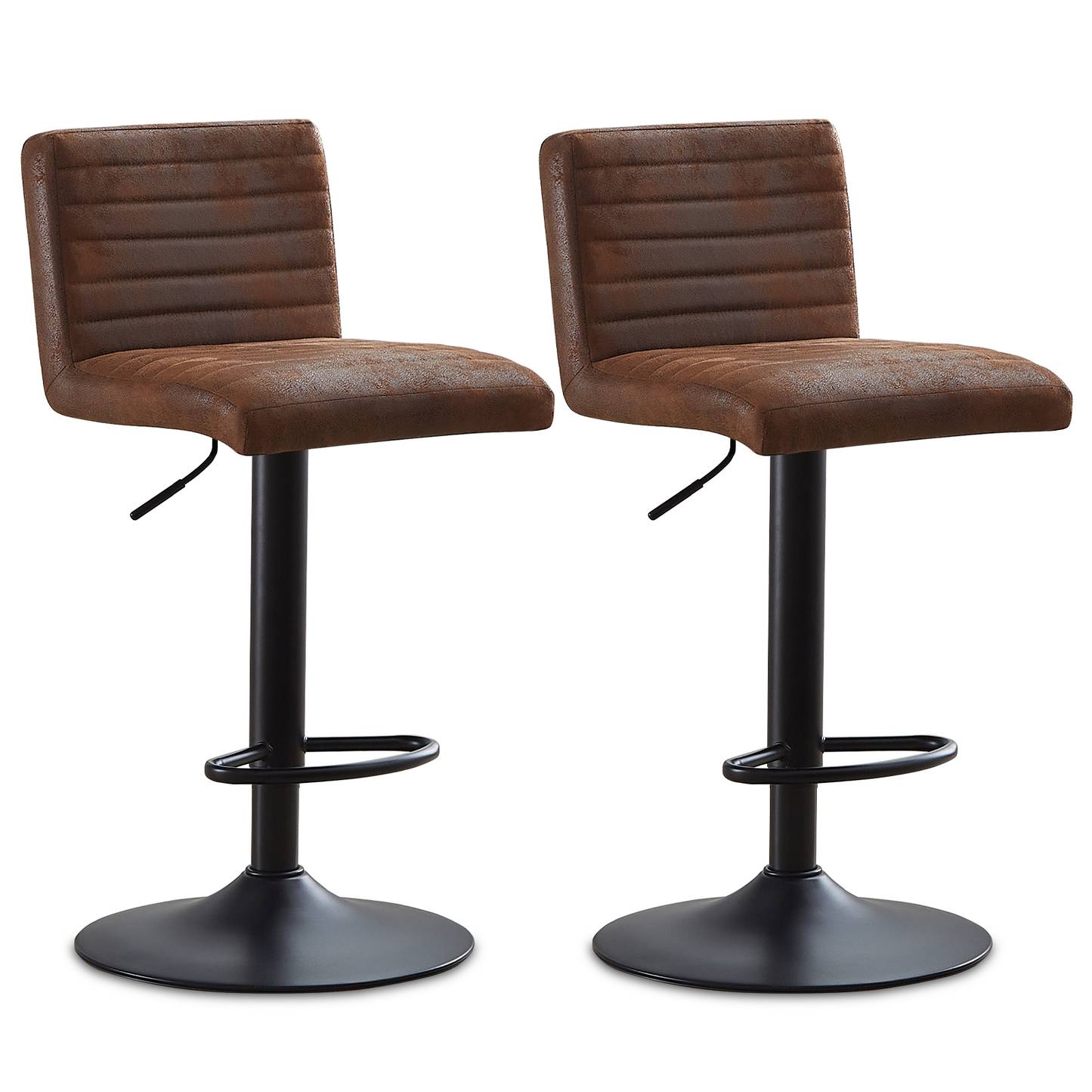 Kingsley Breakfast Bar Stool in Brown | Set of Two