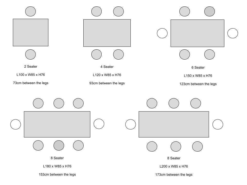 Person Round Table Dimensions Size For Person Dining Table Size