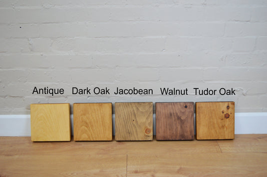 Wax wood samples
