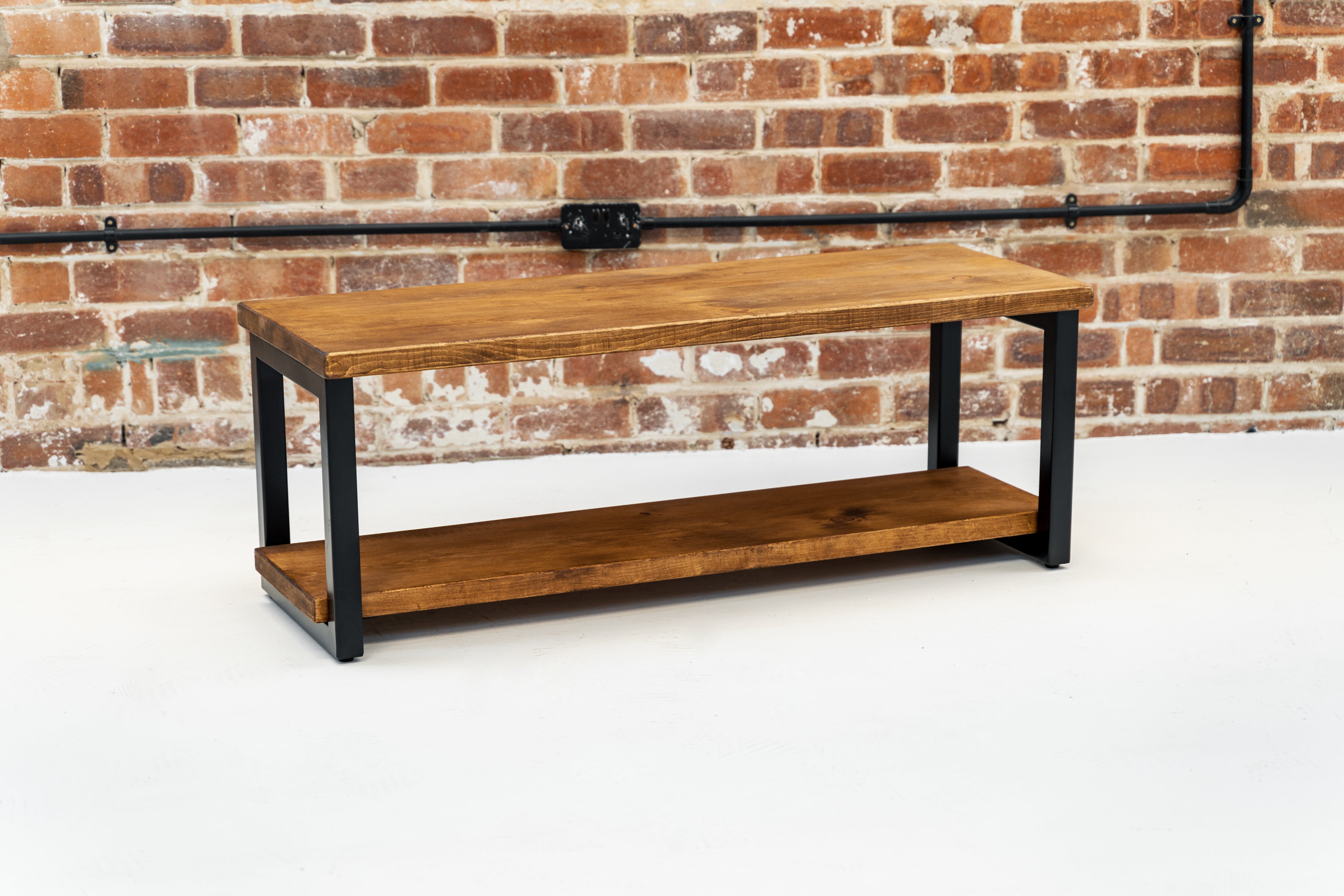 Rust Tv Industrial style TV Stand | Media Unit – Rust and Oak