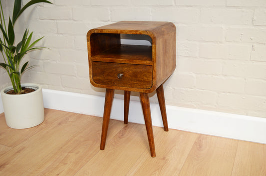 Chestnut small Sofa / Bedside Table