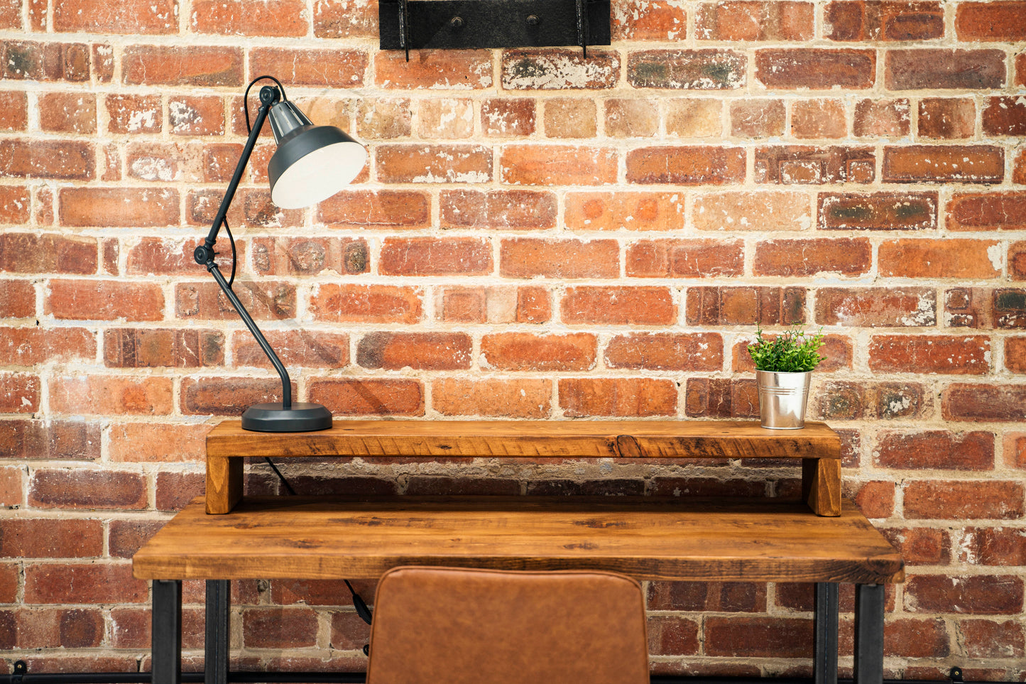 Rustic Monitor Stand | Wooden Sides