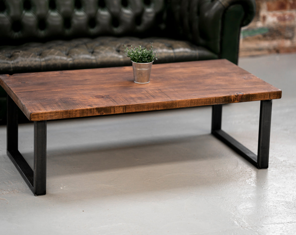 Industrial Coffee Table Square frame Leg