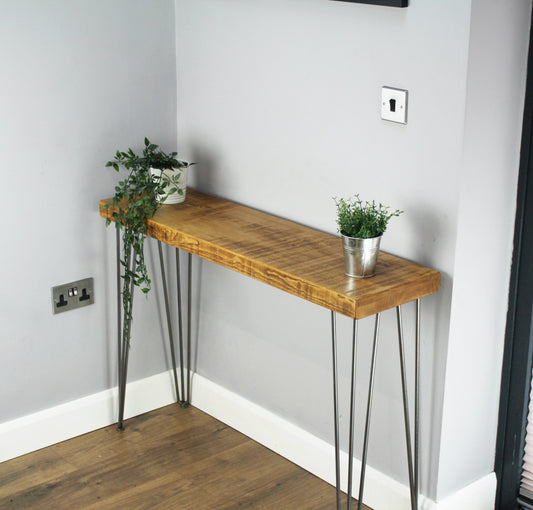 Rustic Console Table | 30cm Deep Handcrafted Side Table