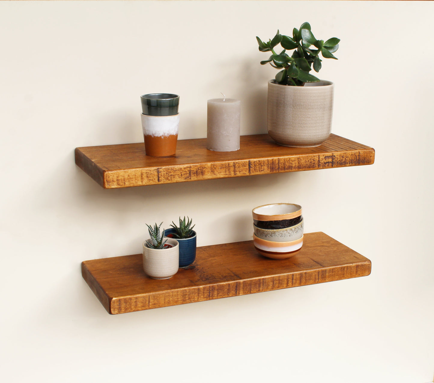 Wooden Floating Wall Shelves | 22.5cm depth